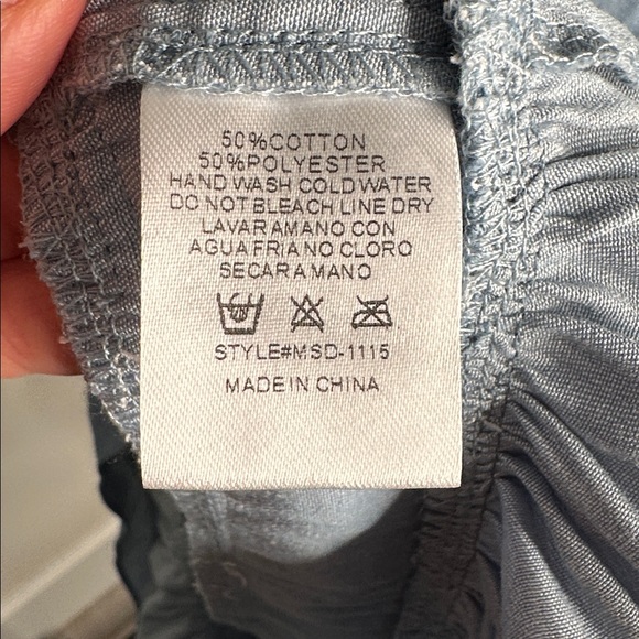 Light Blue Ruffle Hem Dress - Picture 10 of 10